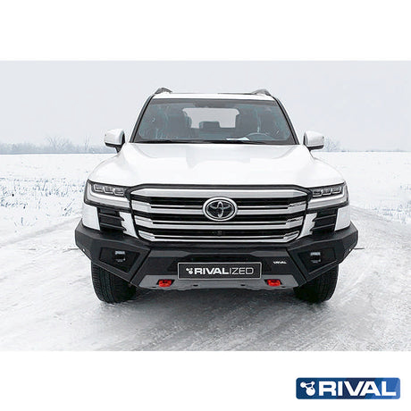 Toyota Land Cruiser 300 RIVAL 4x4 aluminum front bumper – off-road protection installed view