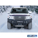Toyota Land Cruiser 200 RIVAL 4x4 aluminum front bumper – off-road protection installed view