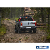Volkswagen Amarok (2010-up) RIVAL 4x4 aluminum rear bumper – off-road protection detail view