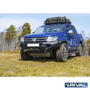 Volkswagen Amarok (2010-up) RIVAL 4x4 aluminum front bumper – off-road protection detail view