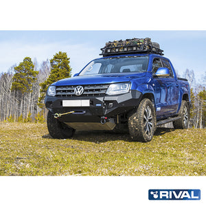 Volkswagen Amarok (2010-up) RIVAL 4x4 aluminum front bumper – off-road protection detail view