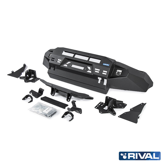 Volkswagen Amarok (2010-up) RIVAL 4x4 aluminum front bumper – off-road protection detail view