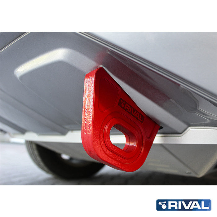 Volkswagen Amarok (2010-up) RIVAL 4x4 recovery points – off-road protection close-up view