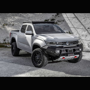 Volkswagen Amarok (2023-up) RIVAL 4x4 aluminum front bumper – off-road protection installed view