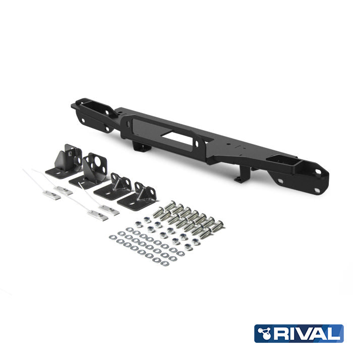 Ford Ranger RIVAL 4x4 Hidden Winch Mount for Ford Ranger – installed view