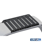 Toyota Land Cruiser 150 (4 pcs) RIVAL 4x4 aluminum roof rack – cargo system detail view