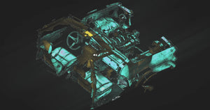 3D scan mesh merging for large assembly – alternate monitor angle