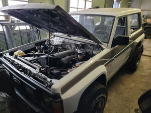 Nissan Patrol Y60 front side angle exterior view