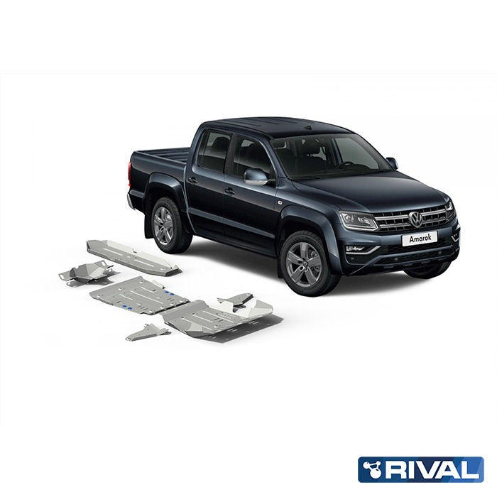 Volkswagen Amarok 3 0 V6 2016 RIVAL 4x4 aluminum differential skid plate – underbody protection overview