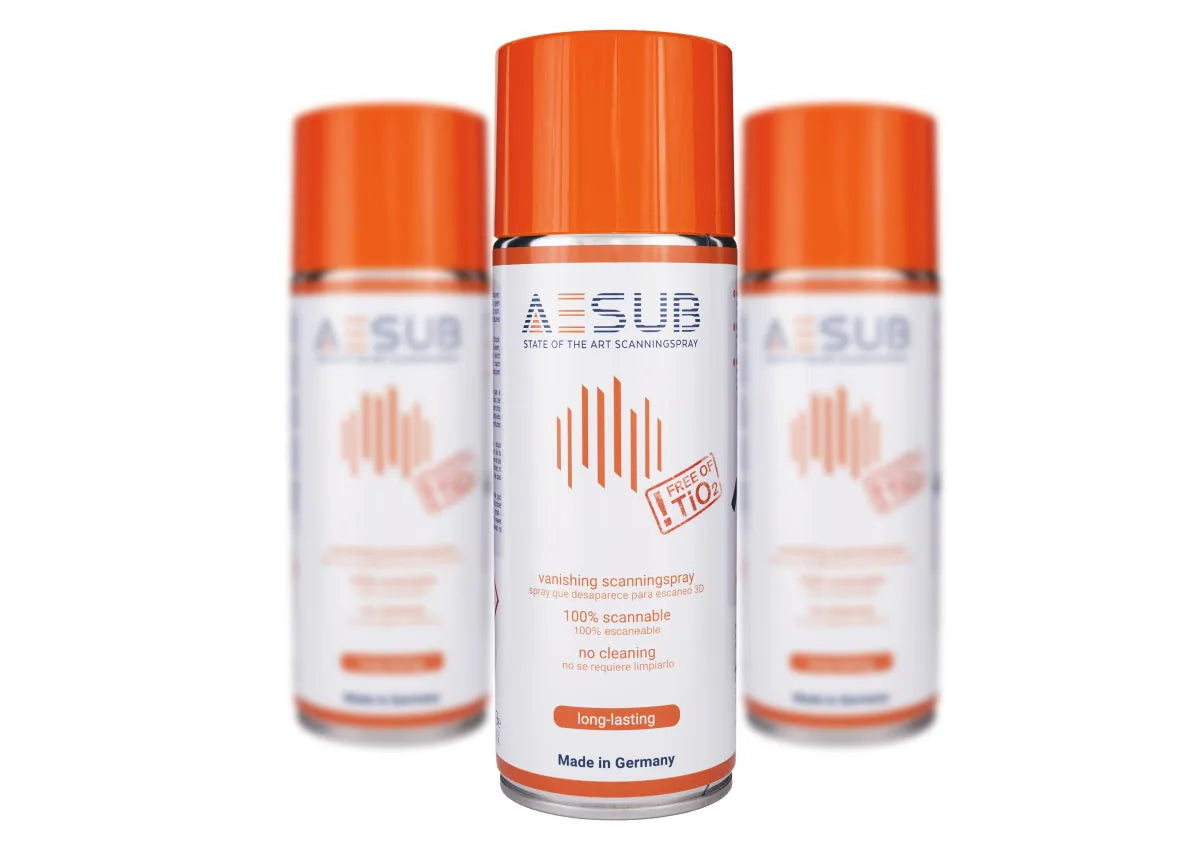 AESUB 3D scanning spray orange 3-pack bundle for scanning preparation