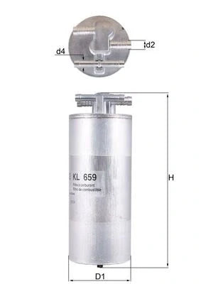 Diesel Fuel Filter Universal