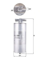 Diesel Fuel Filter Universal