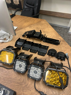 Baja roof LED light bar kit for off-road trucks