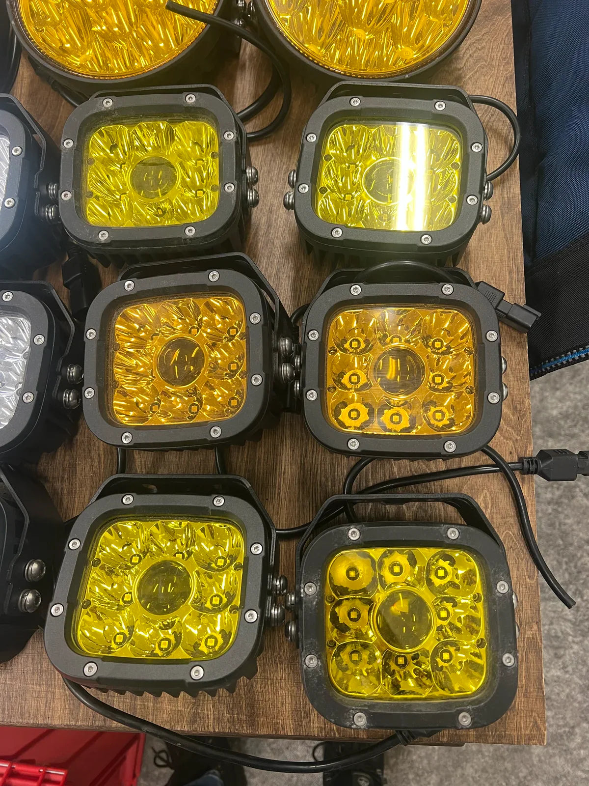 Baja Square LED Lights - 65W Amber