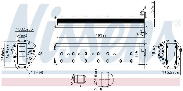 bmw b58 water to air intercooler core 11618603913 – photo 2
