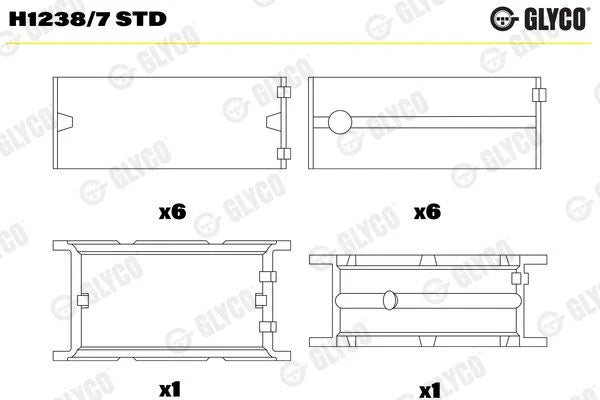 BMW M57 Crankshaft Main Bearings