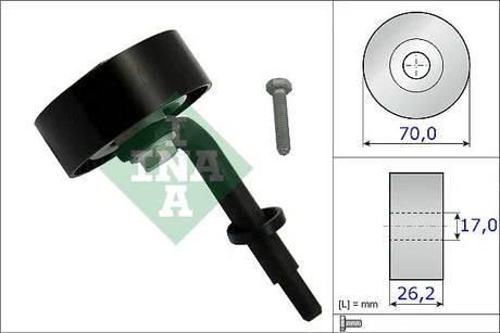 BMW M57 tensioner pulley 11287792224 – angle view 4