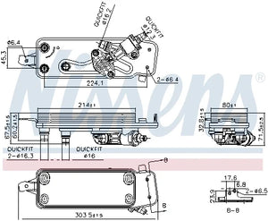 BMW transmission oil cooler 17217638678 – angle view 6