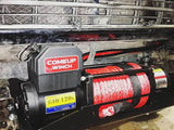 ComeUp GIO electric winch installed on vehicle – mounting detail view