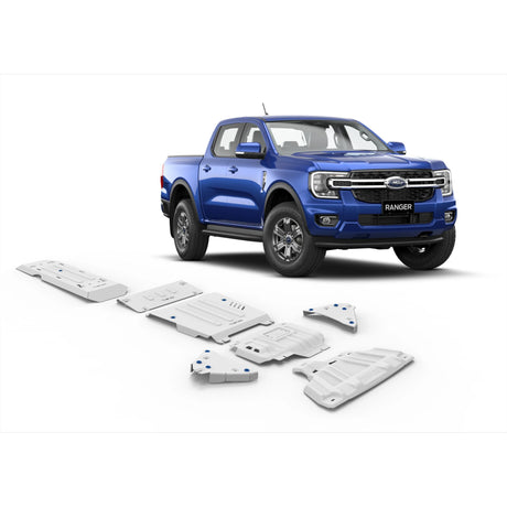 Ford Ranger 2022 full skid plate protection kit for off-road underbody defense