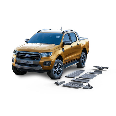 Ford Ranger full skid plate protection kit for off-road underbody protection
