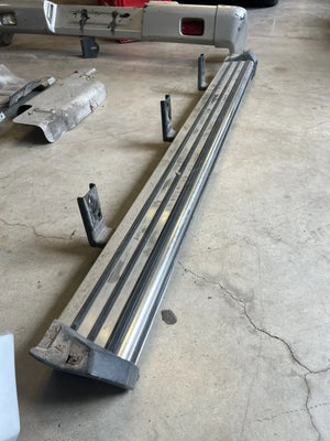Mercedes G-Class W463 Lorinser heavy-duty rock sliders close-up