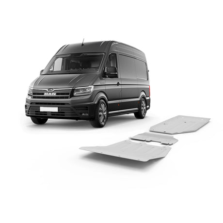 MAN TGE full skid plate protection kit for off-road underbody defense