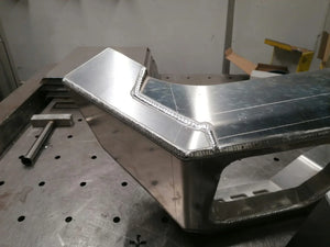 Overland-G Aluminum Front Bumper build side weld closeup