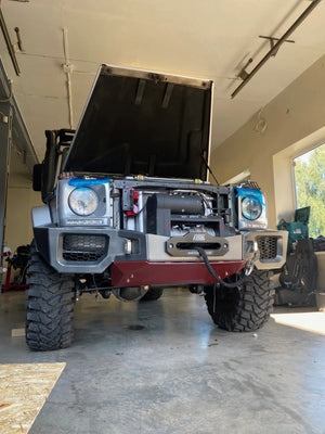 Overland-G Aluminum Front Bumper installed on G-Class
