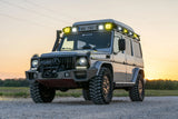 Overland-G aluminum front bumper product shot showing full face and recovery point layout