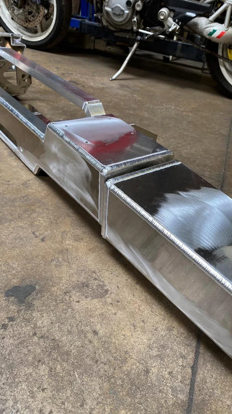 Overland-G aluminum rear bumper build process side view