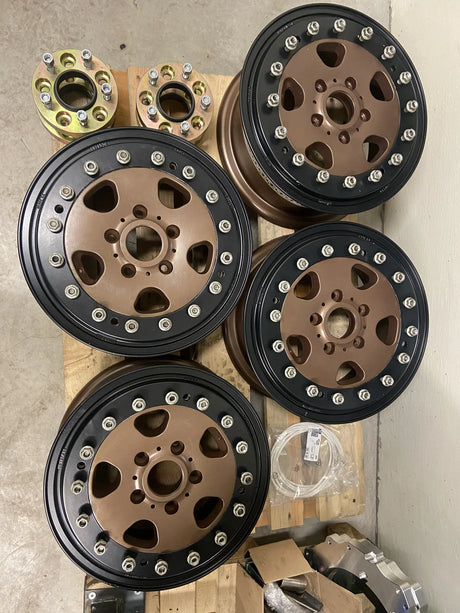 Overland-G beadlock wheels mounted view 2