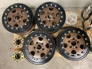 Overland-G beadlock wheels mounted view