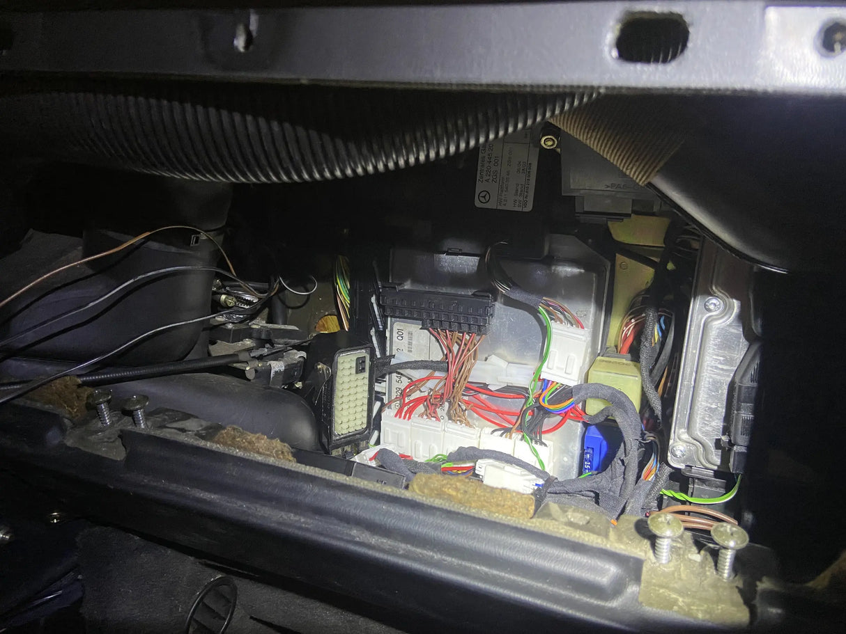 Overland-G diesel conversion wiring kit showing harness, connectors and wiring components