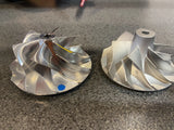 Overland-G diesel performance package turbocharger assembly during build process