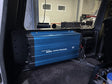 Overland-G dual battery storage box with inverter installed showing electrical connections