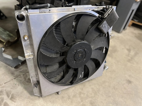 Overland-G expedition cooling kit radiator diffuser close detail showing fin structure
