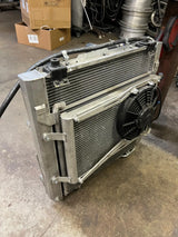 Overland-G expedition cooling kit radiator front face view showing core dimensions