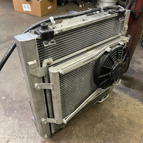 Overland-G expedition cooling kit radiator front view