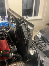 Overland-G expedition cooling kit removable diffuser panel showing quick-release design