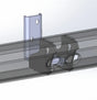 Overland-G rock slider mounting kit components showing brackets and hardware