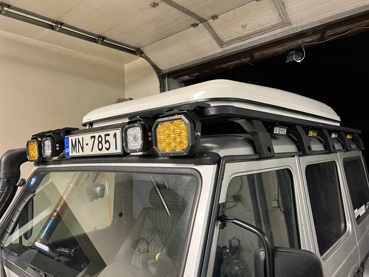 Overland-G roof LED light bar kit alternative angled view on G-Class