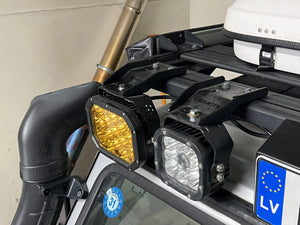 Overland-G roof plate relocation kit installed view 4