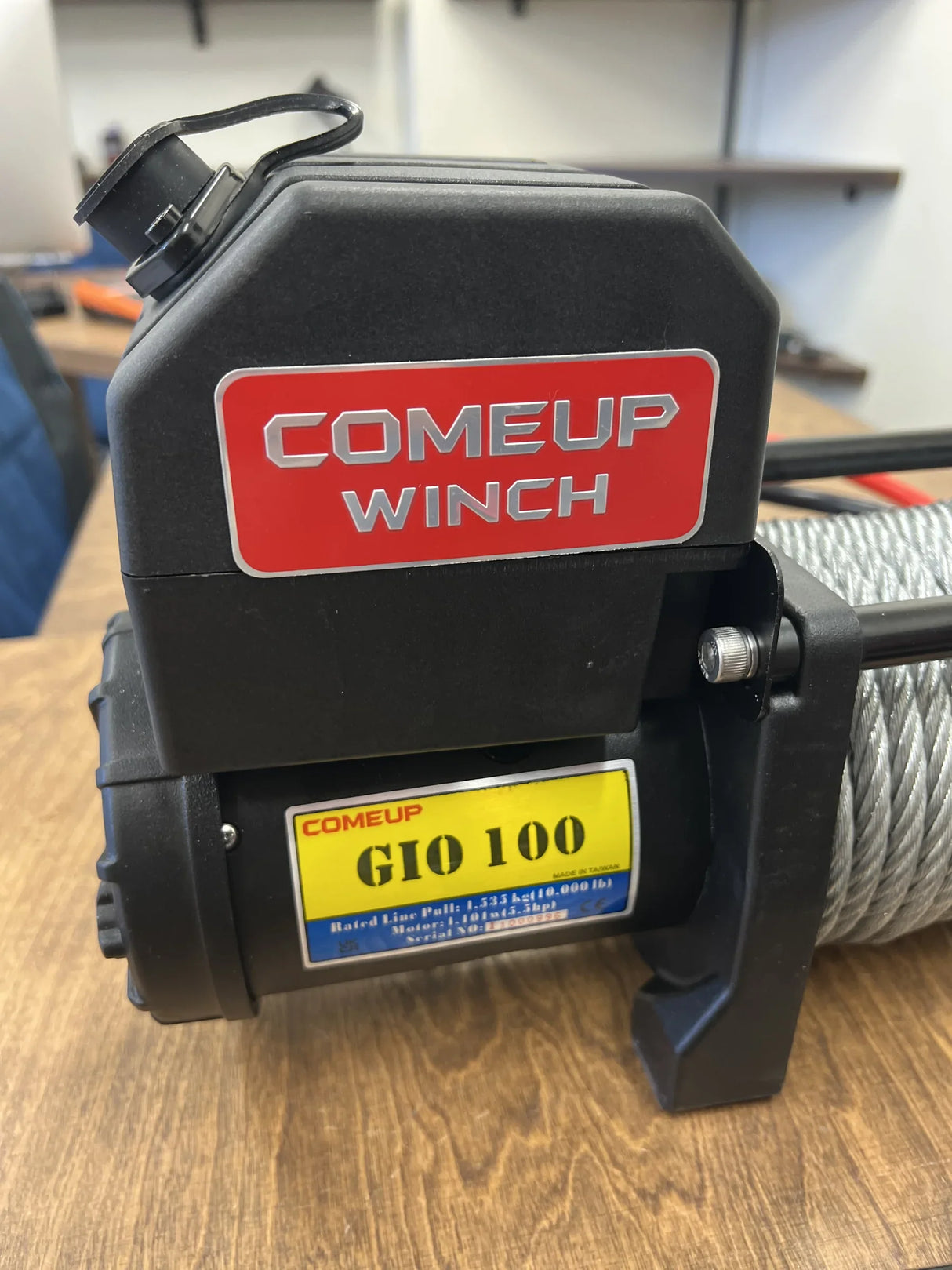 Overland-G winch system single-motor installed showing engine bay integration on G-Class