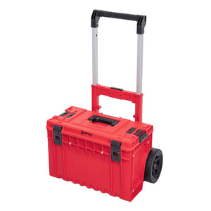 Qbrick heavy duty tool cart 2.0 red ultra HD custom handle with Shopify ID