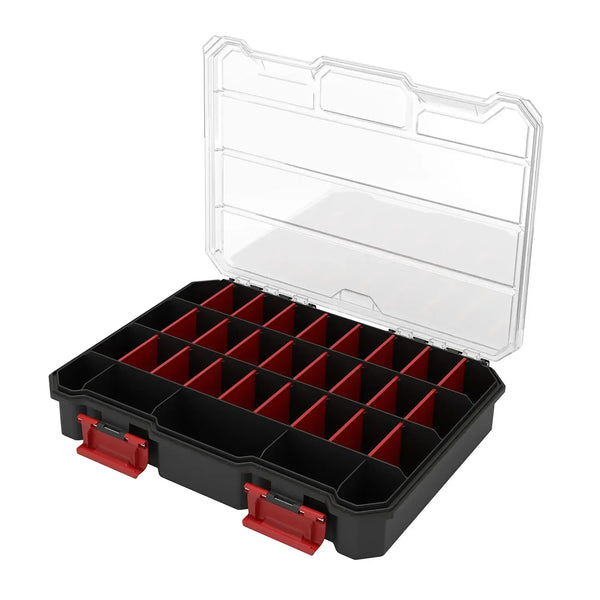 QBRICK Large Tool Organizer Black Open – Qbrick large black organizer open view