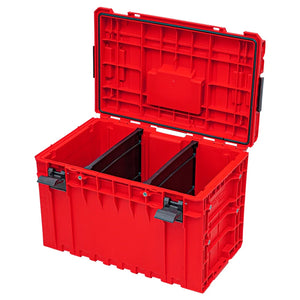 Qbrick large tool storage box 450 2.0 VARIO red ultra HD custom open boxes with Shopify ID