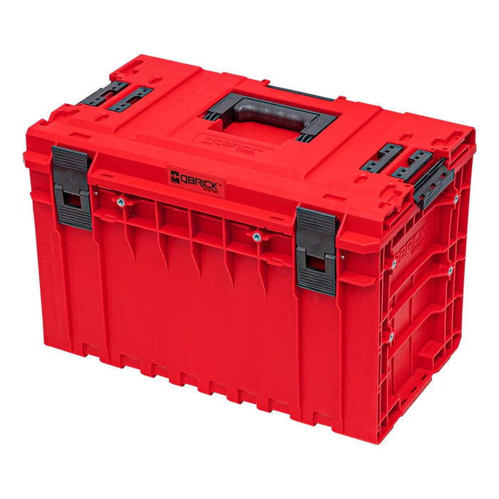 Qbrick large tool storage box 450 2.0 VARIO red ultra HD custom with Shopify ID