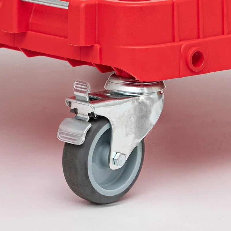 QBRICK ONE Transportation Platform 2 0 Red Wheel – Qbrick ONE transport platform 2.0 wheel close-up