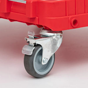 QBRICK ONE Transportation Platform 2 0 Red Wheel – Qbrick ONE transport platform 2.0 wheel close-up